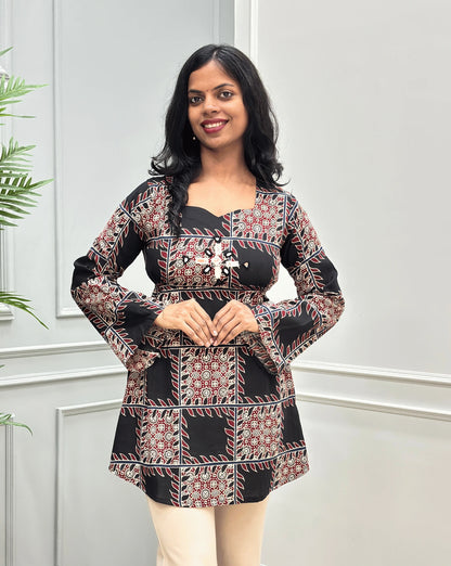 Manu Ajrakh Short Kurti