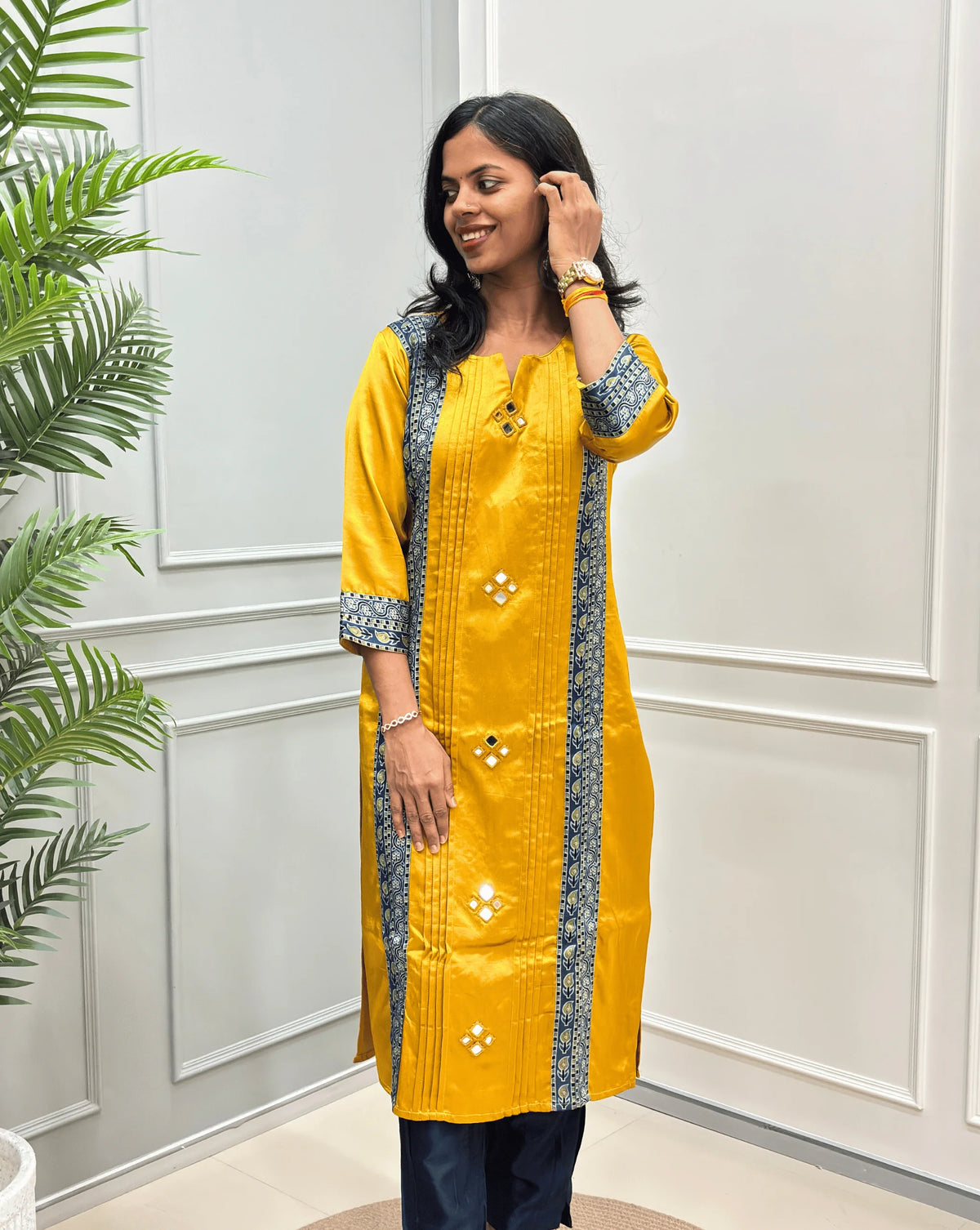 Mishti Mashru Silk Kurti Set