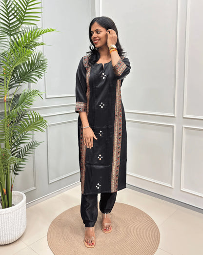 Mishti Mashru Silk Kurti Set