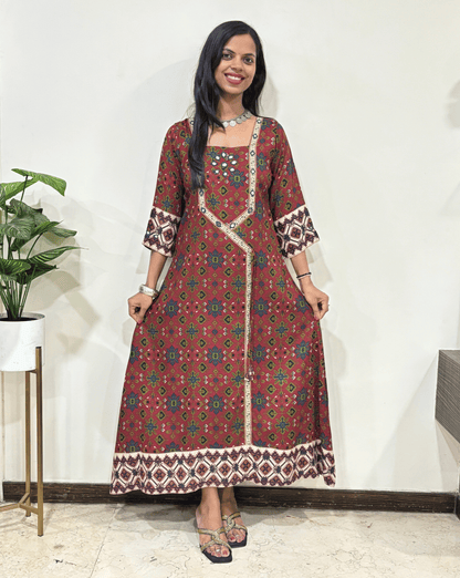 Anaya Patola Ajrakh One-piece Dress