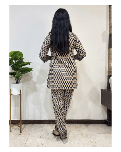 Tara Ajrakh Cotton Co-ord Set