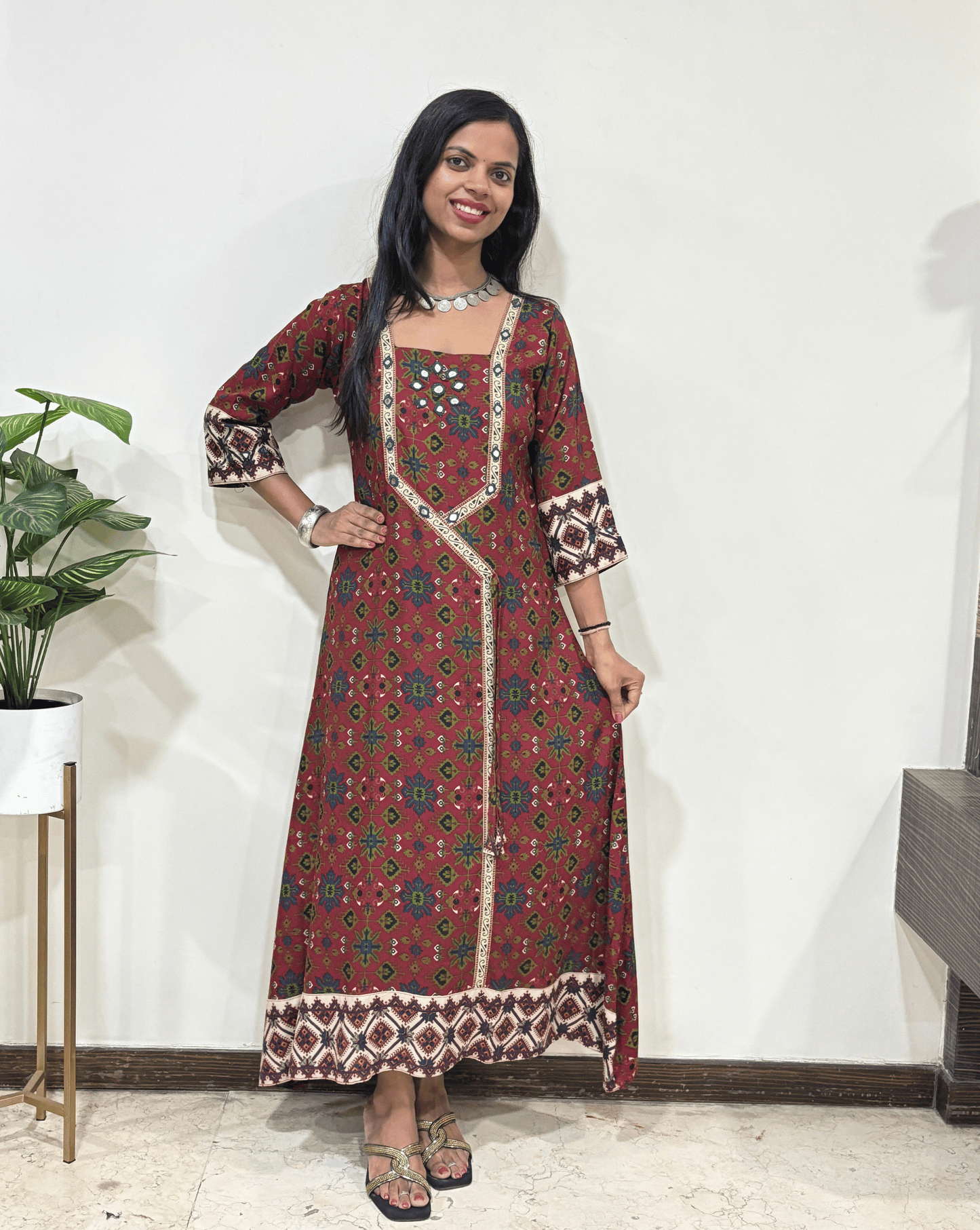 Anaya Patola Ajrakh One-piece Dress
