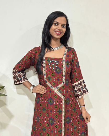 Anaya Patola Ajrakh One-piece Dress