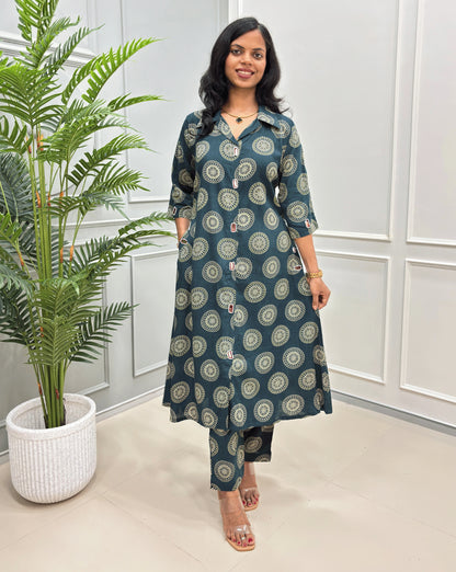 Shraddha Ajrakh Co-ord Set