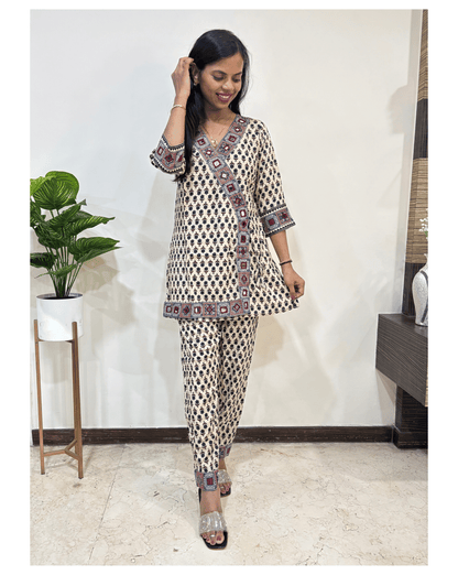 Tara Ajrakh Cotton Co-ord Set