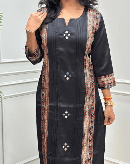 Mishti Mashru Silk Kurti Set