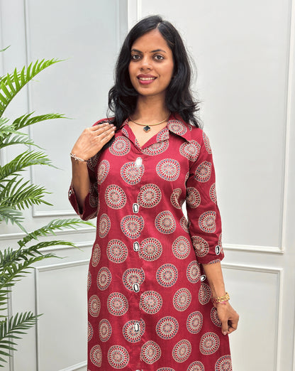 Shraddha Ajrakh Co-ord Set