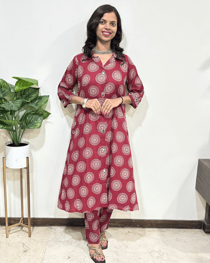 Shraddha Ajrakh Co-ord Set