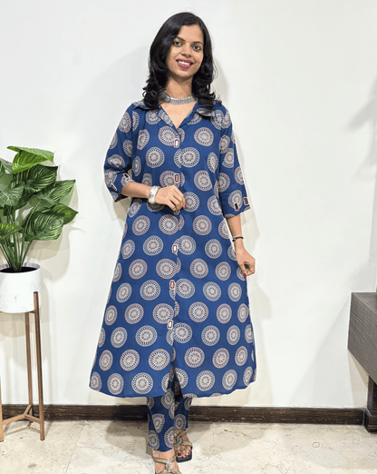 Shraddha Ajrakh Co-ord Set