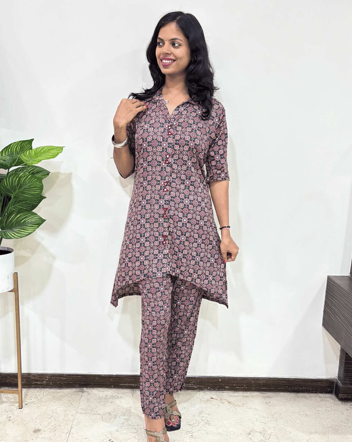 Jahnavi Ajrakh  Co-ord Set