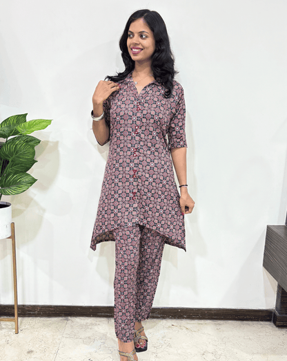Jahnavi Ajrakh  Co-ord Set