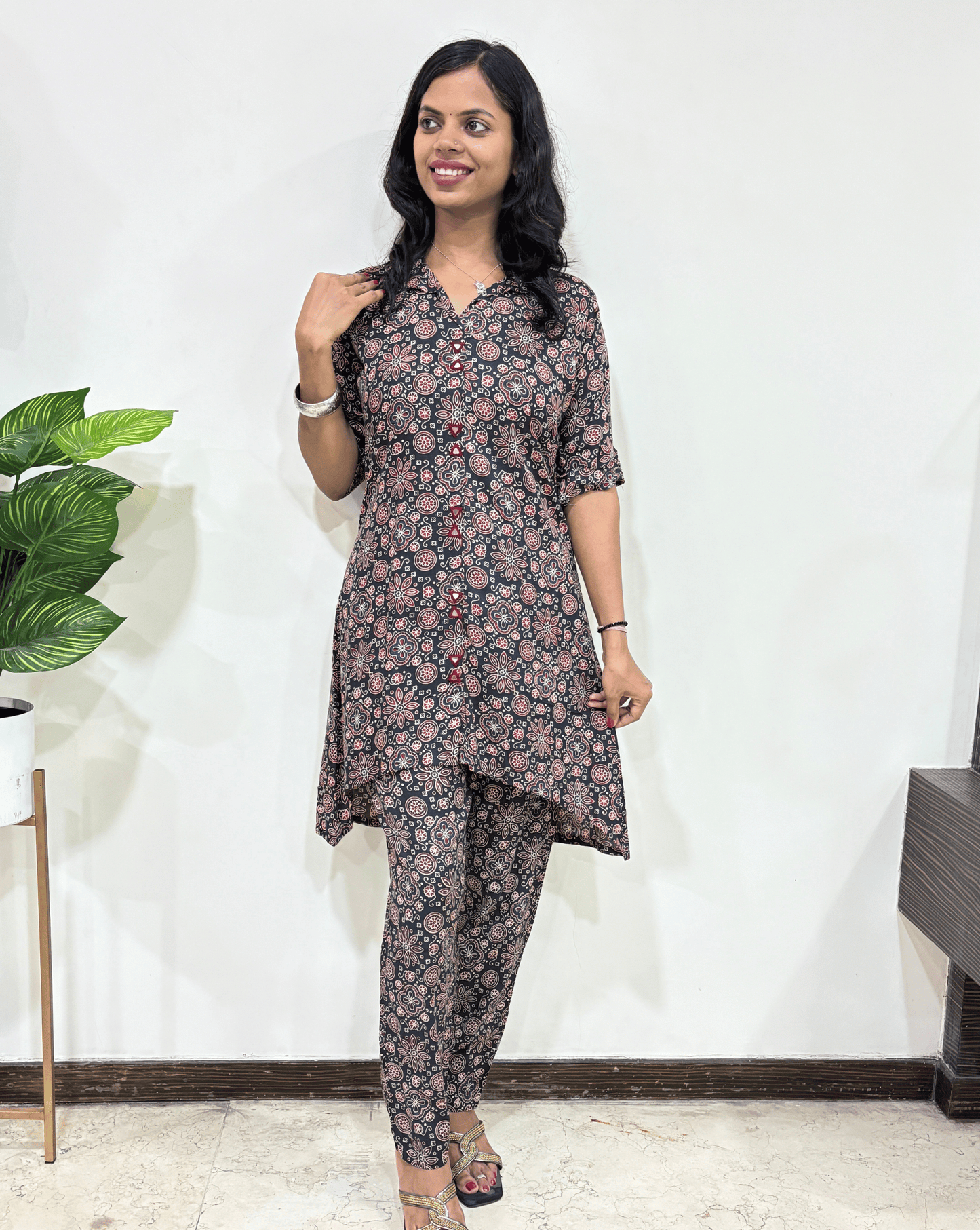 Jahnavi Ajrakh  Co-ord Set
