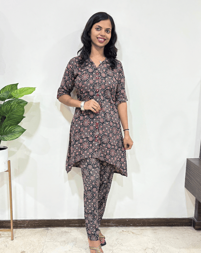 Jahnavi Ajrakh  Co-ord Set
