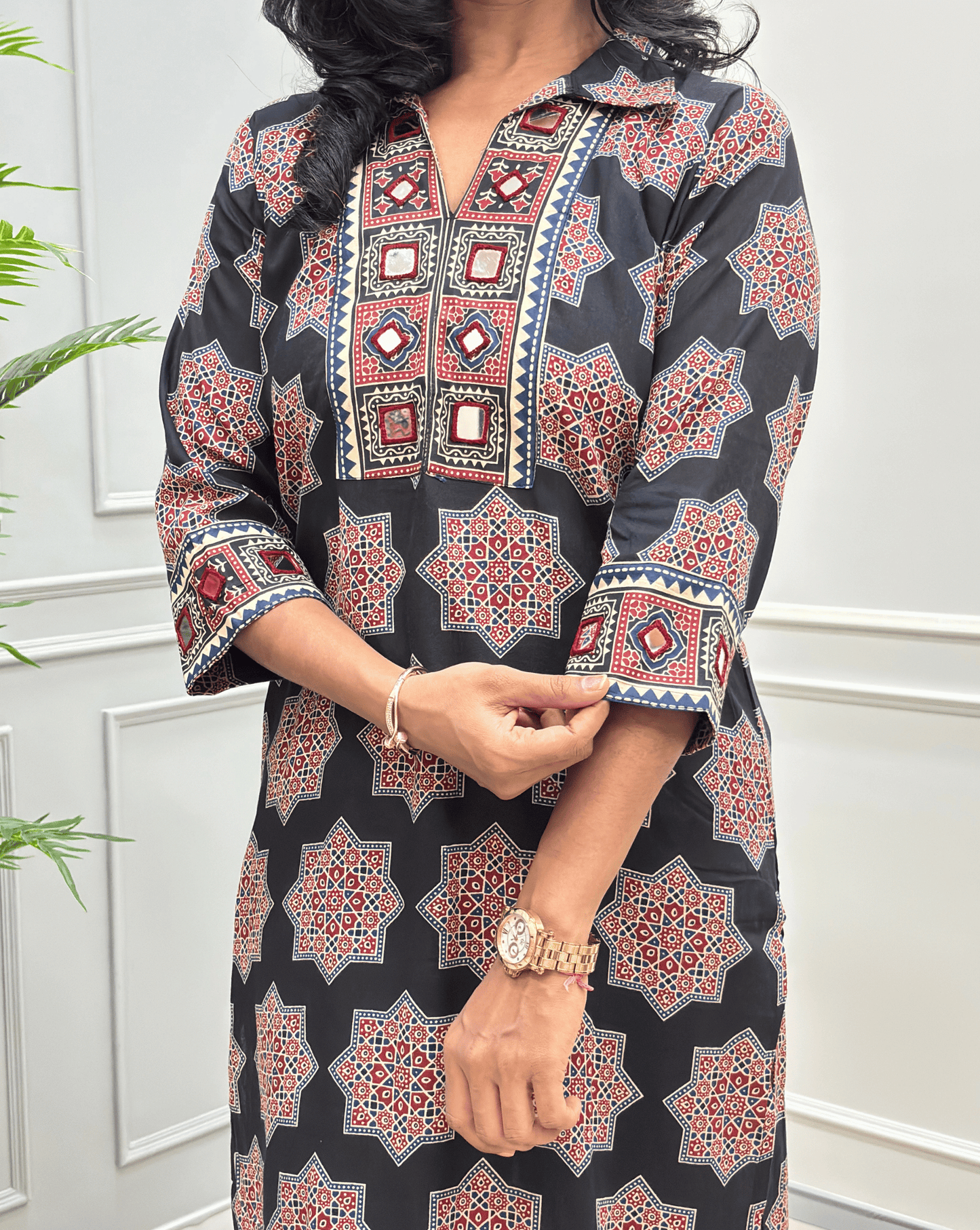 Vanya Ajrakh Long Kurti