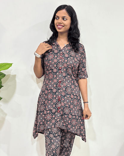 Jahnavi Ajrakh  Co-ord Set