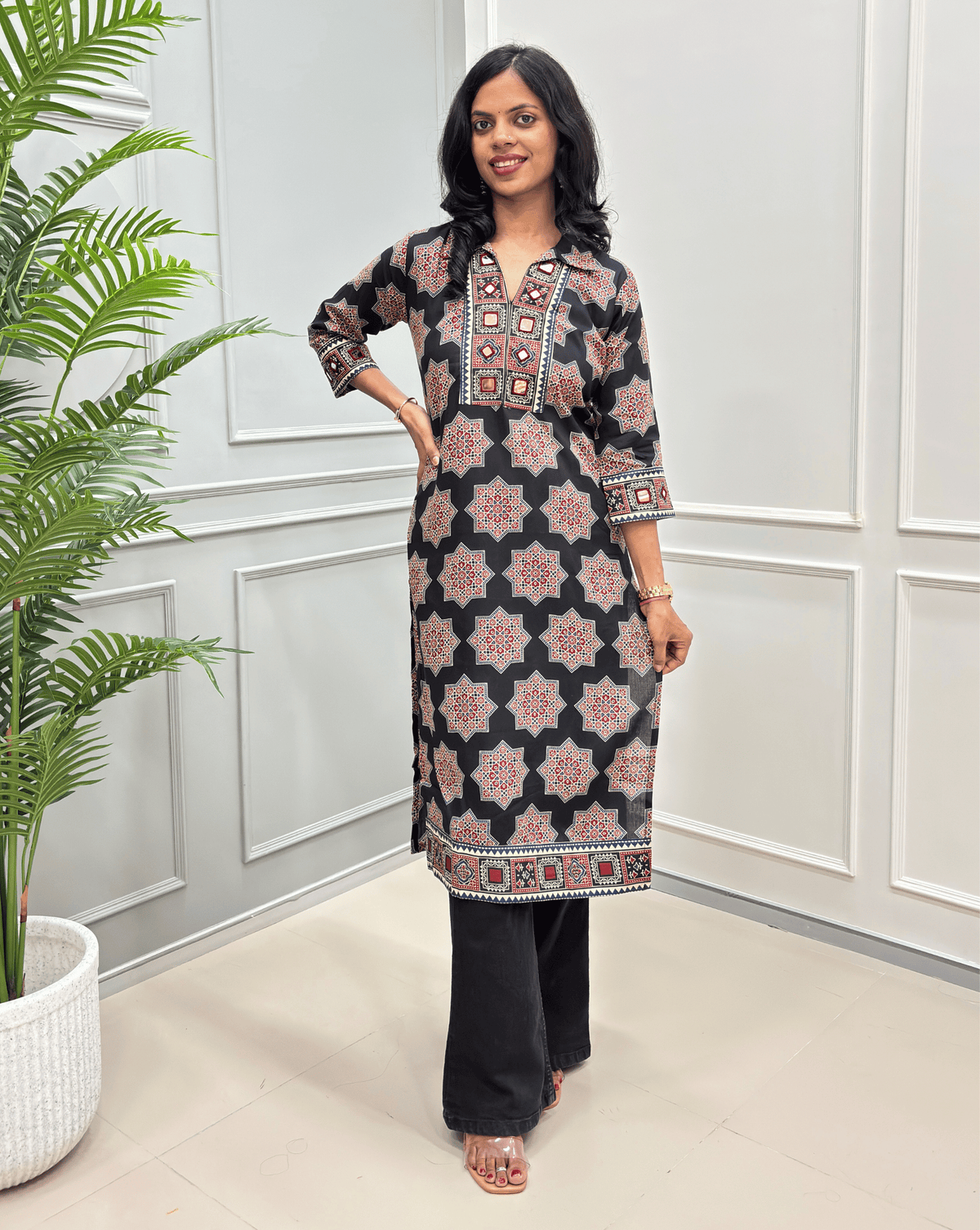Vanya Ajrakh Long Kurti