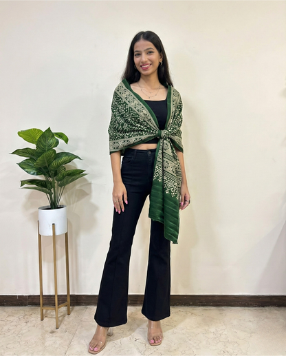 Patola Pure Mashru Silk Stole