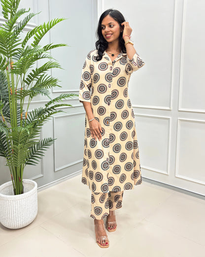 Shraddha Ajrakh Co-ord Set