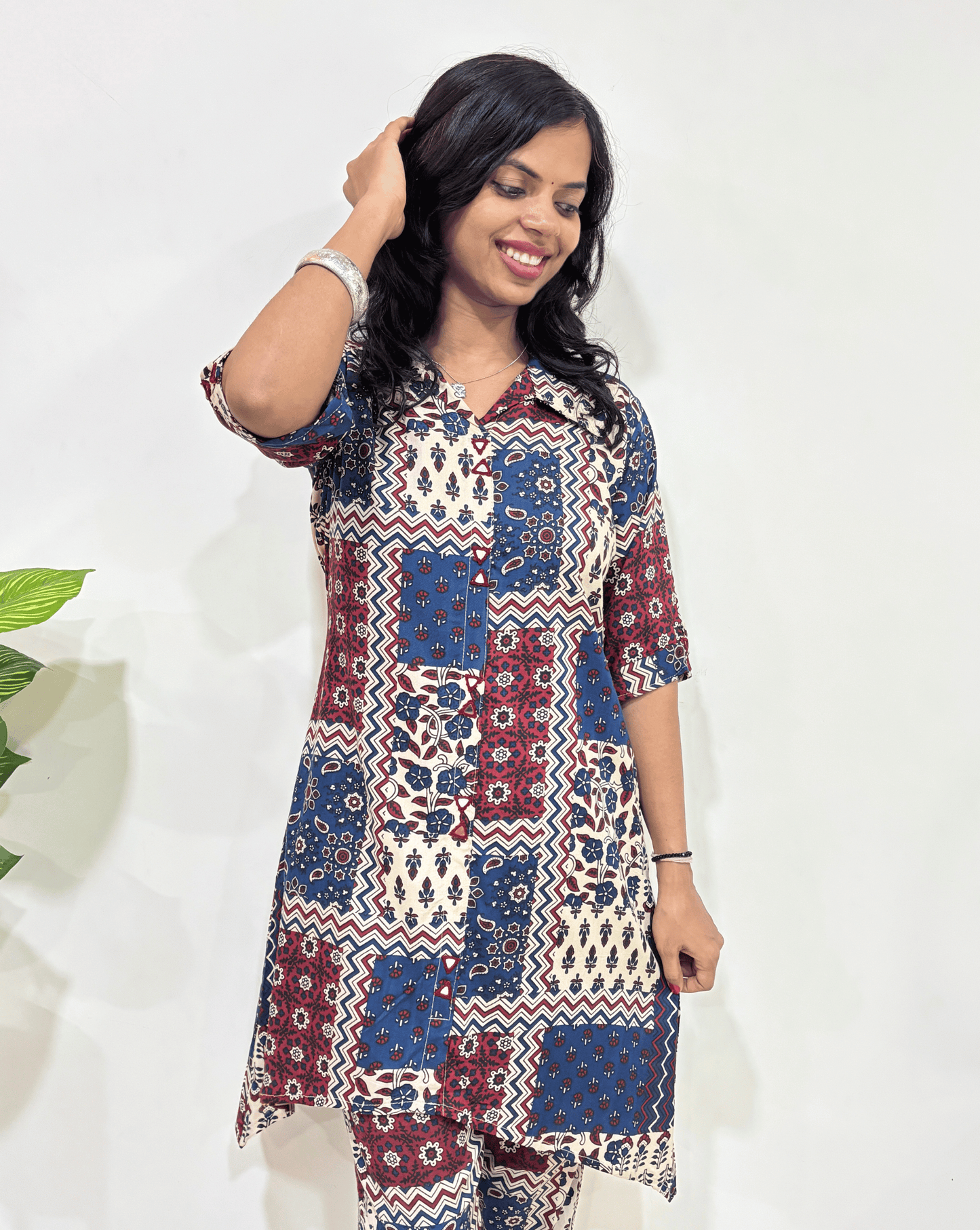 Jahnavi Ajrakh  Co-ord Set