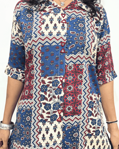 Jahnavi Ajrakh  Co-ord Set