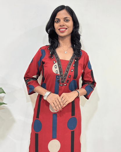 Moon Ajrakh Cotton Co-ord Set