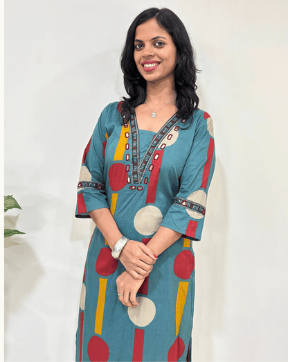Moon Ajrakh Cotton Co-ord Set
