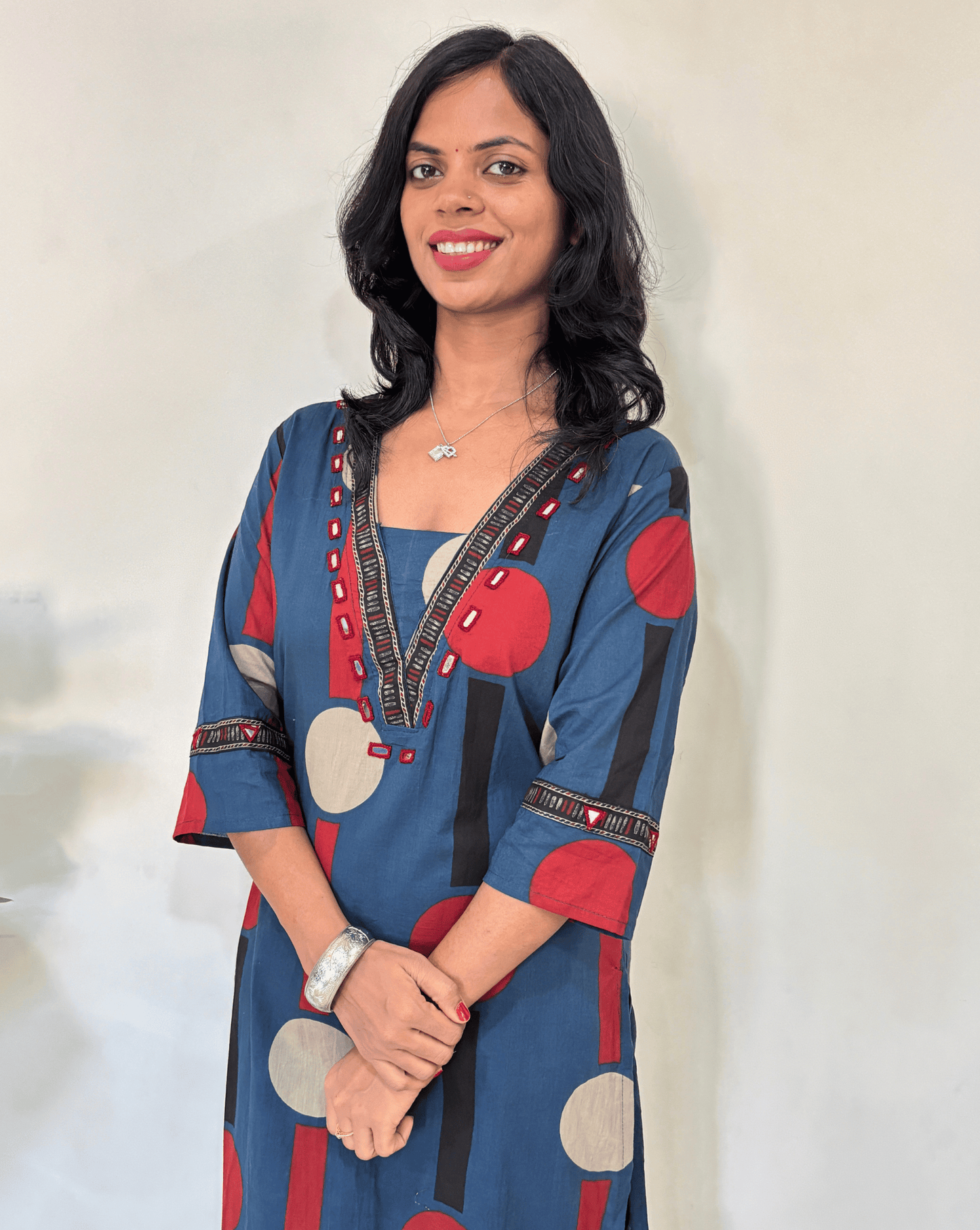 Moon Ajrakh Cotton Co-ord Set