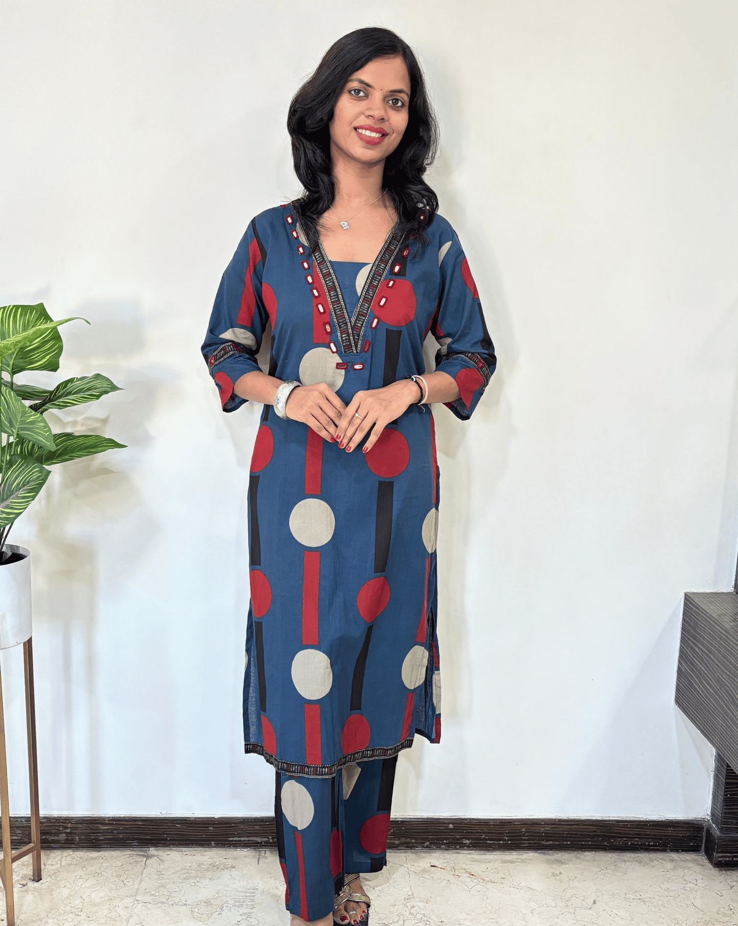 Moon Ajrakh Cotton Co-ord Set