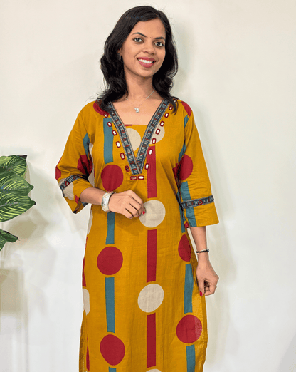 Moon Ajrakh Cotton Co-ord Set