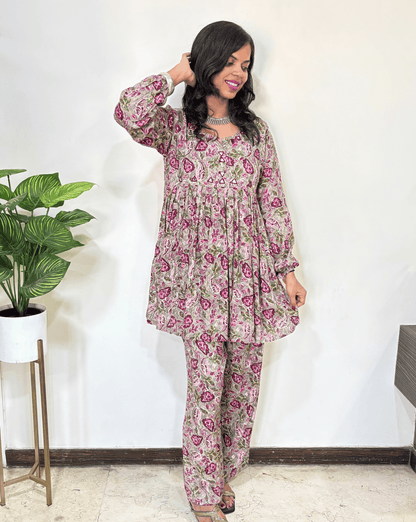 Meher Ajrakh Co-ord Set
