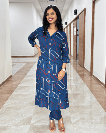 Shraddha Popsicle Ajrakh Co-ord Set