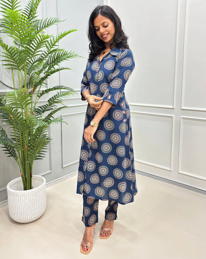Shraddha Ajrakh Co-ord Set