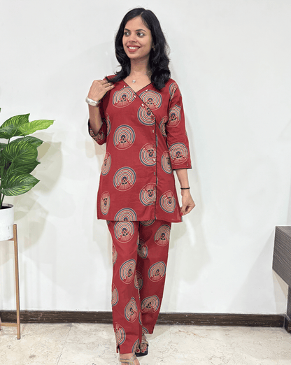 Geet Ajrakh Cotton Co-ord Set
