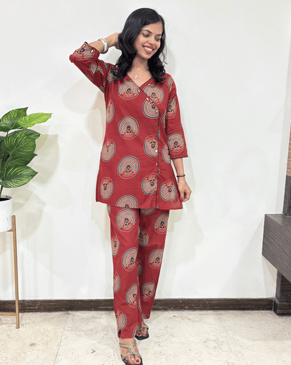 Geet Ajrakh Cotton Co-ord Set