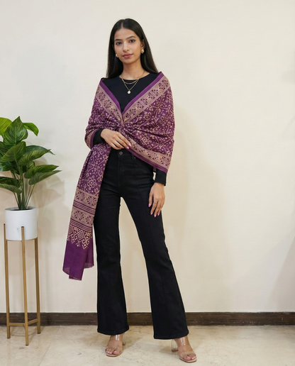 Patola Pure Mashru Silk Stole