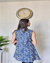 Ajrakh Kiara A-line Short Kurti with Mirror Work